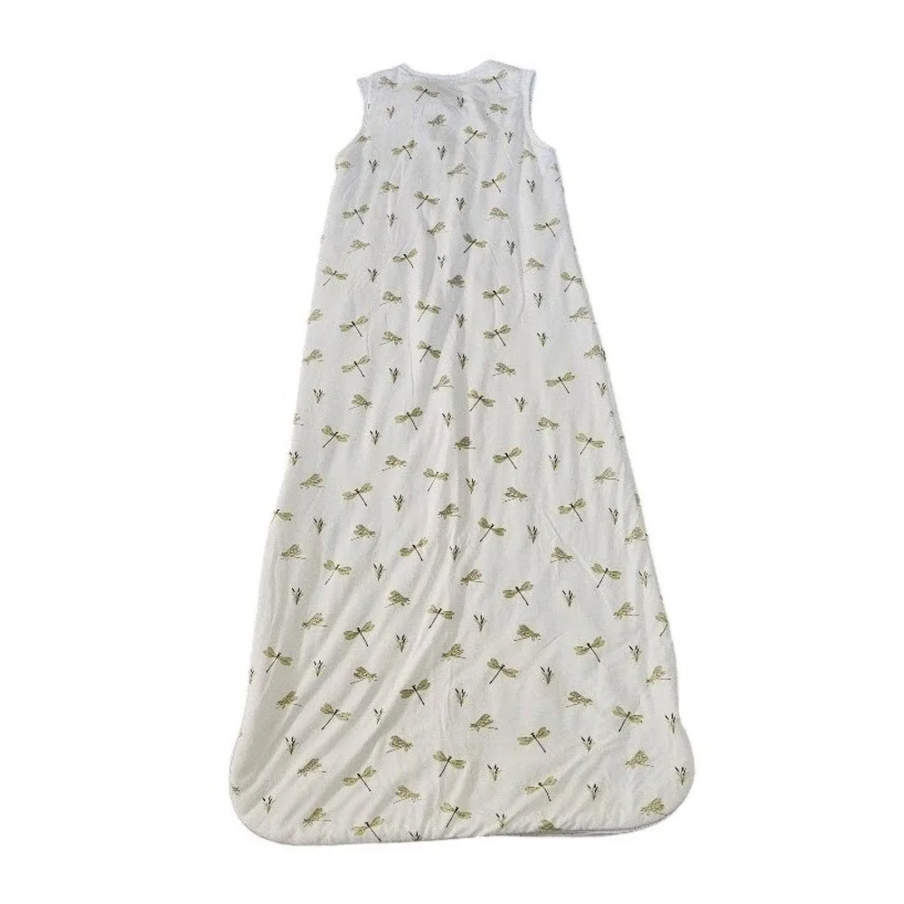 Kyte Baby Dragonfly Bamboo Sleep Bag 1.0 TOG White Green Size Large Wearable